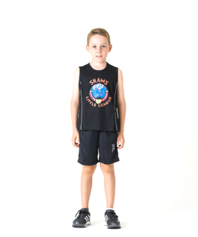 T-Shirt Black sleeveless - Shaws Little League
